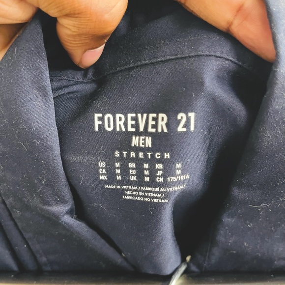 Forever 21 | Navy Blue | Short Sleeve Button down - Picture 2 of 2